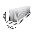 Veda Frestas Escova 10X7mm Cinza 5M Comfot Door UN