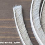 Veda Frestas Escova 10X7mm Cinza 5M Comfot Door UN