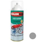 Spray 400ML Uso Geral Cinza Placa Brilhante Colorgin UN