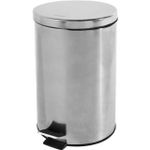 Lixeira Inox Redonda 20 Litros com Pedal Vonder UN