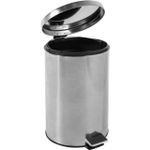 Lixeira Inox Redonda 20 Litros com Pedal Vonder UN