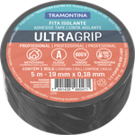 Fita Isolante 19mm x 5m Classe A UltraGrip Preta Tramontina UN