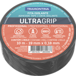 Fita Isolante 19mm x 10m Classe A UltraGrip Preta Tramontina UN