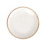Prato Raso Rústico Marrom em Porcelana Decorada 28cm Tramontina UN