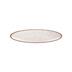 Prato Raso Rústico Marrom em Porcelana Decorada 28cm Tramontina UN