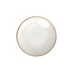 Prato para Sobremesa Rústico Marrom em Porcelana Decorada 21cm Tramontina UN
