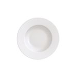 Prato Raso Branco em Porcelana 28cm com Borda Tramontina UN