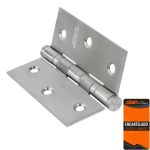 Dobradiça 3x2.1/2 com Rolamento Inox Escovada Stam CR