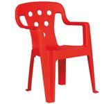 Poltroninha Plástica Kids Vermelha Mor UN