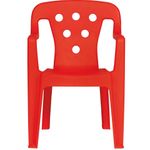 Poltroninha Plástica Kids Vermelha Mor UN