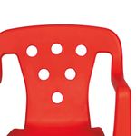 Poltroninha Plástica Kids Vermelha Mor UN