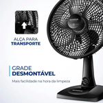 Ventilador de Mesa 30Cm Super Power Preto Mondial UN