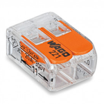 Conector de Emenda 2 Polos 0,5-6MM 3 peças Wago UN