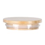 Porta Mantimento Redondo 1,7L em Vidro com Tampa em Bambu Dynasty UN