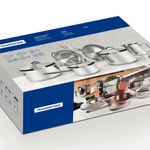 Jogo de Panelas Solar 6 Peças Inox com Fundo Triplo e Tampas de Inox Tramontina UN