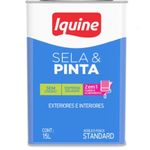 Tinta Sela e Pinta Acrílica Fosco 15L Branco Neve Iquine LT