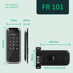 Fechadura Digital de Sobrepor FR101 Intelbras UN