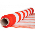 Tela Tapume 1,20x50m Branca/Laranja Roma UN