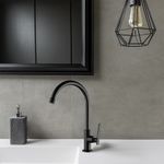 Torneira Loren Studio de Mesa para Lavatório Bica Alta Black Lorenzetti UN
