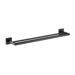 Porta Toalha Barra Duplo Loren Loft Square Black Lorenzetti UN