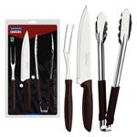 Kit para Churrasco Plenus 3 Peças Marrom Tramontina UN