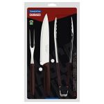 Kit para Churrasco Plenus 3 Peças Marrom Tramontina UN