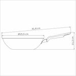 Panela Wok Loreto em Alumínio Antiaderente 24cm Grafite Tramontina UN