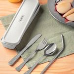 Conjunto de Talheres Baby 5 Peças Inox com Estojo Tramontina UN
