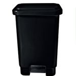 Lixeira 100L Preta com Pedal For Plast UN
