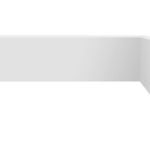 Rodapé Tech Liso 7cm com 2,40m Branco Biancogres UN