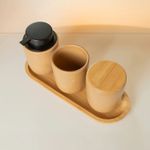 Bandeja para Banheiro em Bambu 29x10cm Ou UN