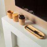 Bandeja para Banheiro em Bambu 29x10cm Ou UN