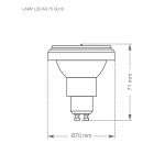 Lâmpada LED AR70 24° 4,8W GU10 4000K Taschibra UN