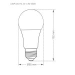 Lâmpada TKL30 LED 4,9W 3000K Taschibra UN