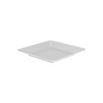 Prato Quadrado Branco 22,5 x 22,5cm Ou UN