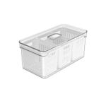 Organizador com Cesto Triplo 5L Clear Fresh Ou UN