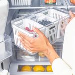 Organizador com Cesto Triplo 5L Clear Fresh Ou UN