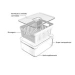 Organizador com Cesto 2,2L Clear Fresh Ou UN