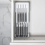 Organizador De Facas Clear Branco Ou UN