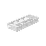 Organizador De Talheres Clear Branco Ou UN