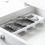 Organizador De Talheres Clear Branco Ou UN