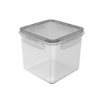 Pote Organizador Click Quadrado 1,5L Natural Ou UN
