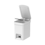 Lixeira Trium 6 Litros Branca Com Pedal Ou UN