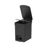 Lixeira Trium 6 Litros Preta com Pedal Ou UN