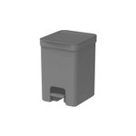 Lixeira Trium 12 Litros Chumbo Com Pedal Ou UN