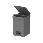 Lixeira Trium 12 Litros Chumbo Com Pedal Ou UN