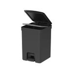 Lixeira Trium 12 Litros Preta Com Pedal Ou UN