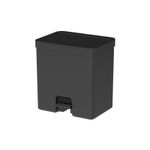 Lixeira Trium 20 Litros Preta Com Pedal Ou UN