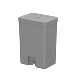 Lixeira Trium Dupla 30 Litros Chumbo Com Pedal Ou UN