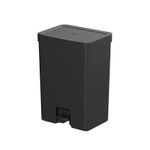 Lixeira Trium Dupla 30 Litros Preta Com Pedal Ou UN